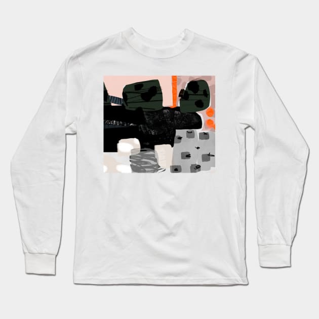 Orange Stack Long Sleeve T-Shirt by fossdesign